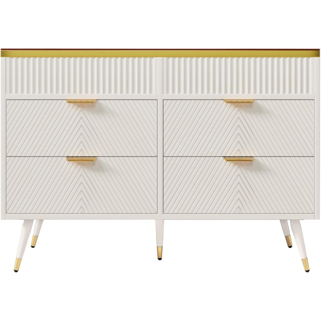 Das Sideboard nimmt mit 120 x 40 x 76 cm Gestalt an